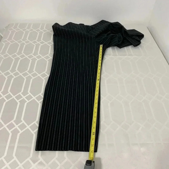 JMS Women's Dress Pant Black Striped Zip Button Size 16W - Picture 4 of 8